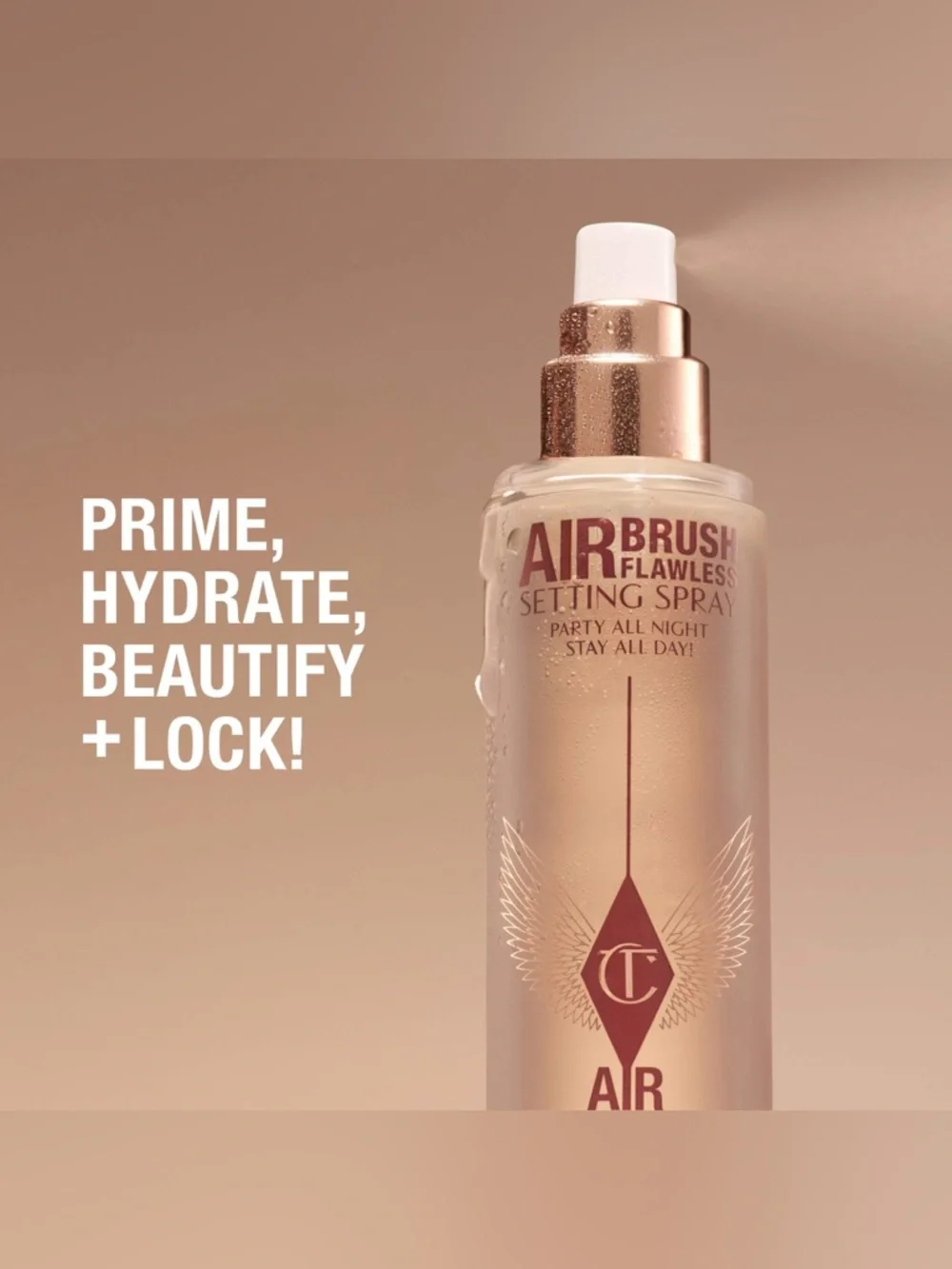 🎀 Charlotte Tilbury Airbrush Flawless Setting Spray - Travel Size - BNIB
